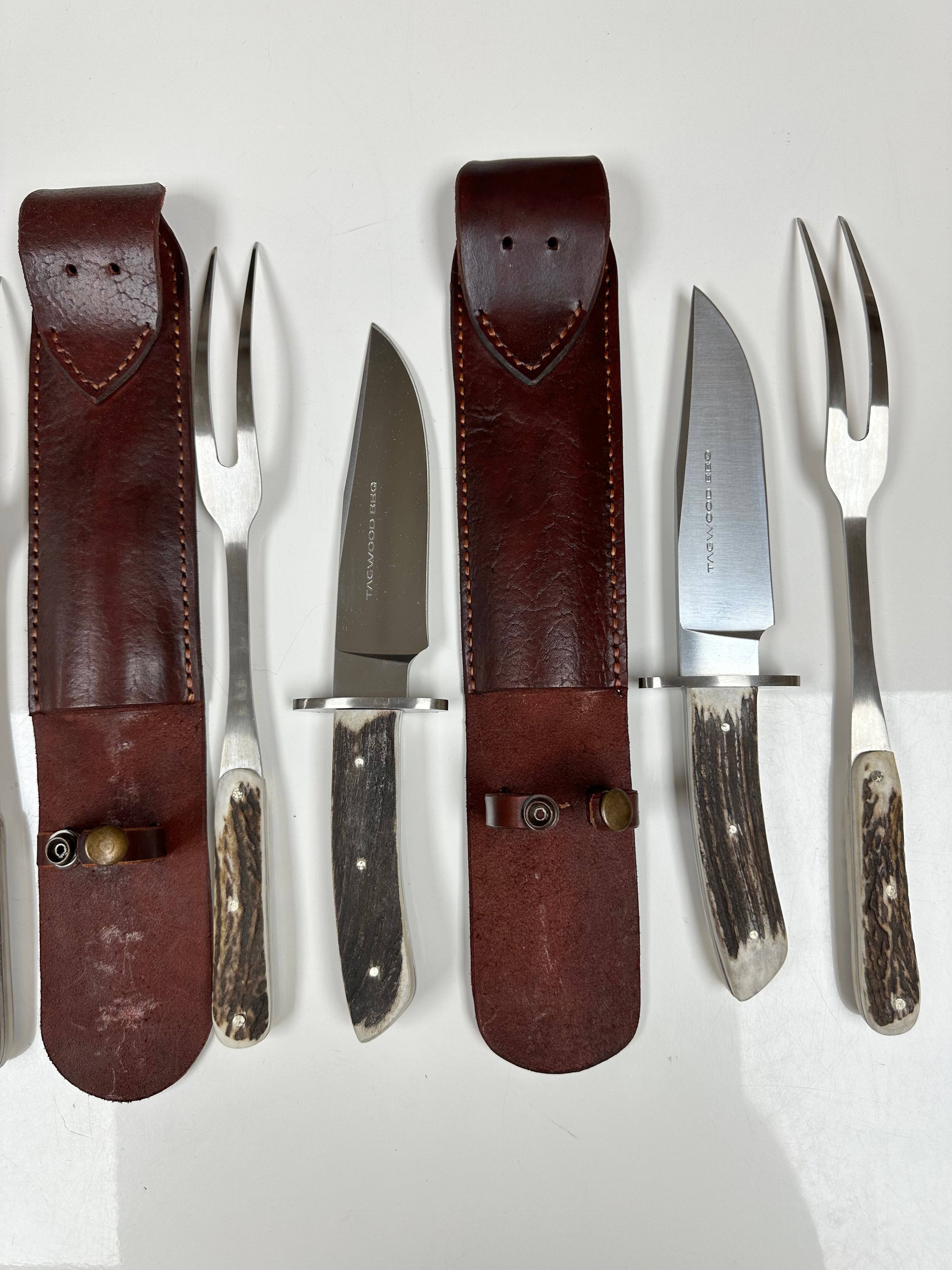 Meat Fork & Carving Knife BBQ Set | KF15 - TAGWOOD BBQ STORES