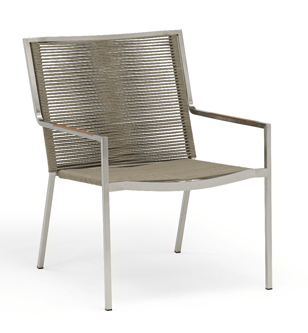 TGW Stainless Steel Single Sofa Chair with Rope PAFU17 - TAGWOOD BBQ STORES