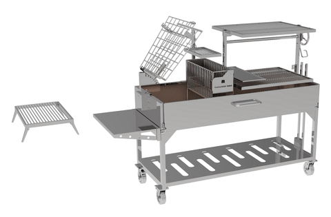 Tagwood BBQ Argentine Santa Maria Wood Fire & Charcoal Gaucho Grill | BBQ26SS -- Pre-order - TAGWOOD BBQ STORES