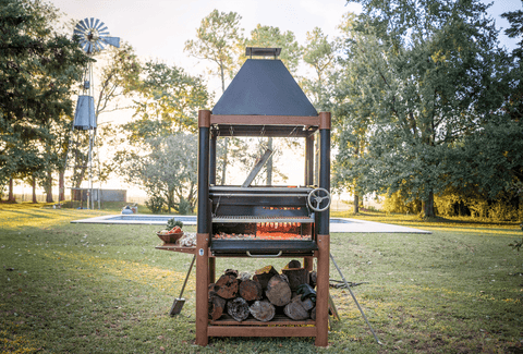 Tagwood BBQ Argentine Santa Maria Style Wood Fire & Charcoal Gaucho Grill | BBQ02SI-- - TAGWOOD BBQ STORES