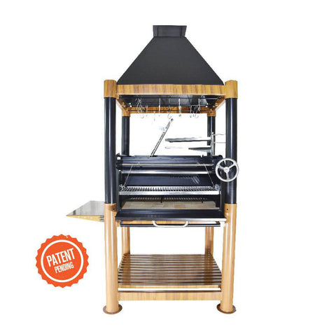 Tagwood BBQ Argentine Santa Maria Style Wood Fire & Charcoal Gaucho Grill | BBQ02SI-- - TAGWOOD BBQ STORES