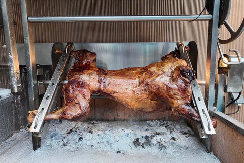 Whole Lamb Roast Rotisserie Style