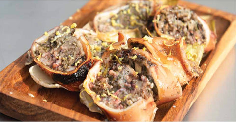 Grilled Stuffed Squid