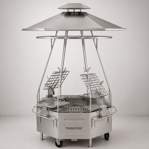 360° Open-Fire Grill 304 Stainless Steel TOWER TAGWOOD BBQ37SS