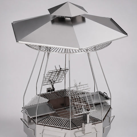 360° Open-Fire Grill 304 Stainless Steel TOWER TAGWOOD BBQ37SS