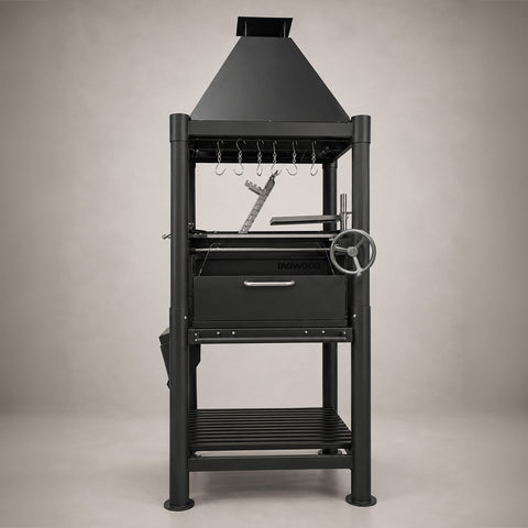 360° Open-Fire Grill Cold-roll steel  TAGWOOD BBQ02SIB | Pre-Order