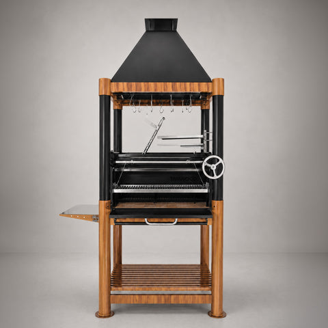 Argentine Charcoal Grill with Firebox