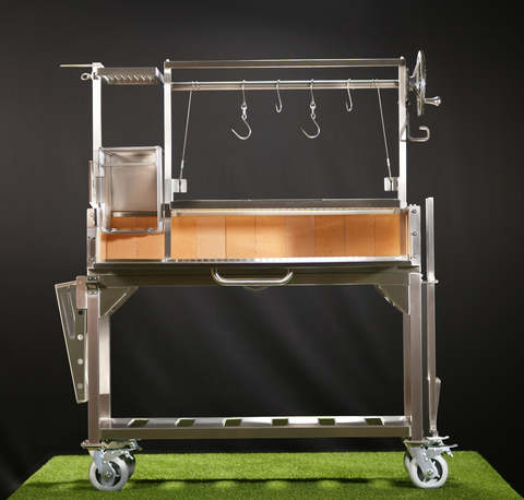 Tagwood BBQ Argentine Santa Maria Wood Fire & Charcoal Gaucho Grill | BBQ03SS- - TAGWOOD BBQ