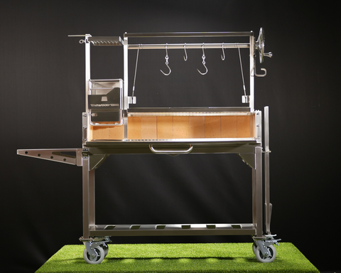 Tagwood BBQ Argentine Santa Maria Wood Fire & Charcoal Gaucho Grill | BBQ03SS- - TAGWOOD BBQ