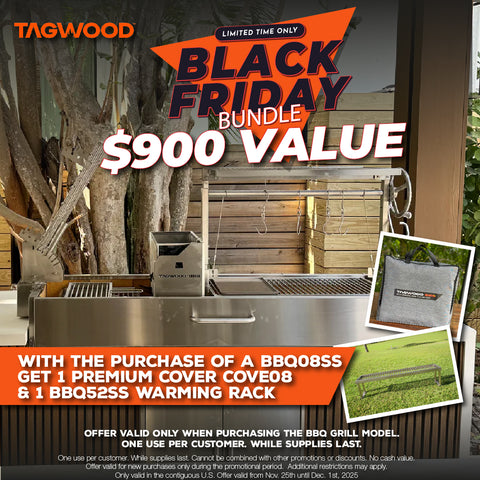Tagwood BBQ Argentine Santa Maria Wood Fire & Charcoal Gaucho Grill | BBQ08SS -