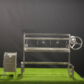Tagwood BBQ Insert Style Argentine Santa Maria Wood Fire & Charcoal Gaucho Grill without firebricks | BBQ09SS - - TAGWOOD BBQ