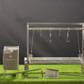 Tagwood BBQ Insert Style Argentine Santa Maria Wood Fire & Charcoal Gaucho Grill without firebricks | BBQ09SS - - TAGWOOD BBQ