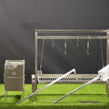 Tagwood BBQ Insert Style Argentine Santa Maria Wood Fire & Charcoal Gaucho Grill without firebricks | BBQ09SS - - TAGWOOD BBQ