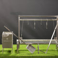 Tagwood BBQ Insert Style Argentine Santa Maria Wood Fire & Charcoal Gaucho Grill without firebricks | BBQ09SS - - TAGWOOD BBQ