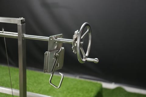 Tagwood BBQ Insert Style Argentine Santa Maria Wood Fire & Charcoal Gaucho Grill without firebricks | BBQ09SS - - TAGWOOD BBQ