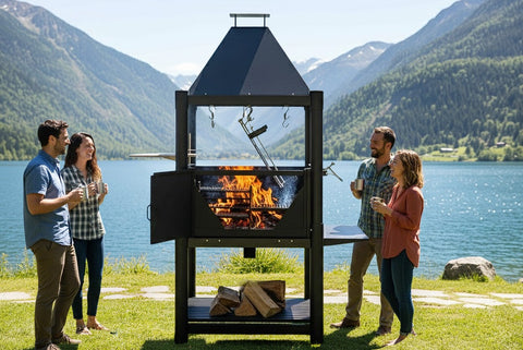 Santa Maria Stainless Steel Grill Tagwood BBQ12SI 360-degree grilling encounter