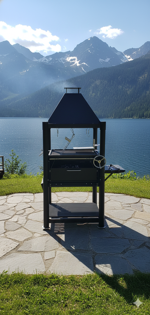 Santa Maria Stainless Steel Grill Tagwood BBQ12SI 360-degree grilling encounter