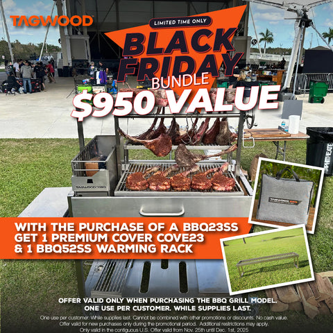 Tagwood BBQ XL Argentine Santa Maria Wood Fire & Charcoal Gaucho Grill | BBQ23SS -