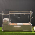 Built-In Wood Fire and Charcoal Grill