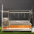 Built-In Wood Fire and Charcoal Grill