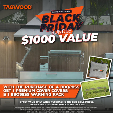 Tagwood BBQ Argentine Santa Maria Wood Fire & Charcoal Gaucho Grill | BBQ28SS