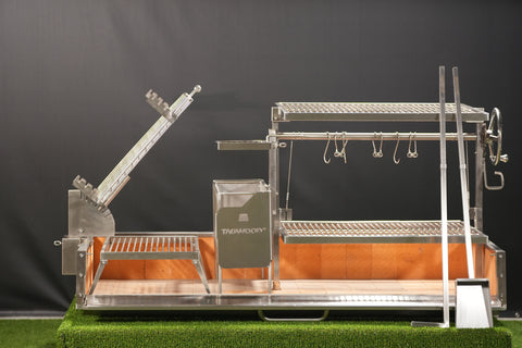 Tagwood BBQ Argentine Santa Maria Wood Fire & Charcoal Gaucho Grill | BBQ28SS - TAGWOOD BBQ