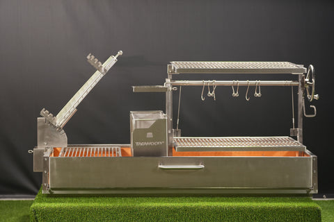 Tagwood BBQ Argentine Santa Maria Wood Fire & Charcoal Gaucho Grill | BBQ28SS - TAGWOOD BBQ