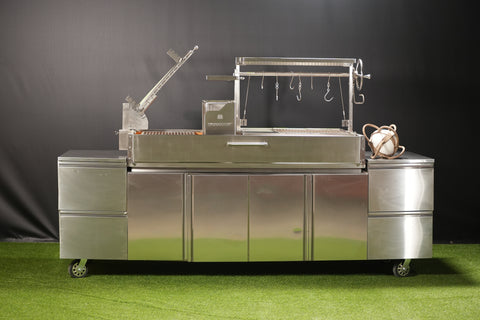 Tagwood BBQ Argentine Santa Maria Wood Fire & Charcoal Gaucho Grill | BBQ28SS - TAGWOOD BBQ