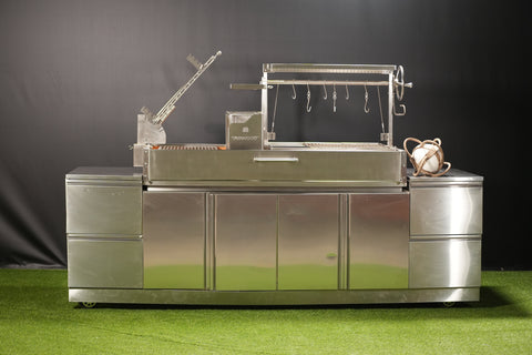 Tagwood BBQ Argentine Santa Maria Wood Fire & Charcoal Gaucho Grill | BBQ28SS - TAGWOOD BBQ