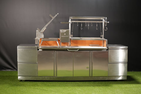 Tagwood BBQ Argentine Santa Maria Wood Fire & Charcoal Gaucho Grill | BBQ28SS - TAGWOOD BBQ