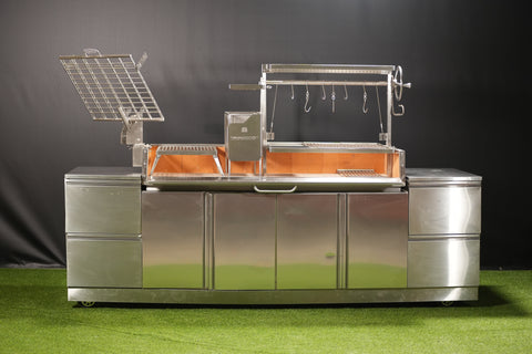 Tagwood BBQ Argentine Santa Maria Wood Fire & Charcoal Gaucho Grill | BBQ28SS - TAGWOOD BBQ