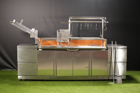 Tagwood BBQ Argentine Santa Maria Wood Fire & Charcoal Gaucho Grill | BBQ28SS - TAGWOOD BBQ