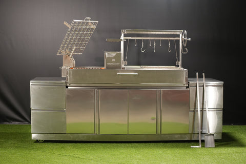 Tagwood BBQ Argentine Santa Maria Wood Fire & Charcoal Gaucho Grill | BBQ28SS - TAGWOOD BBQ