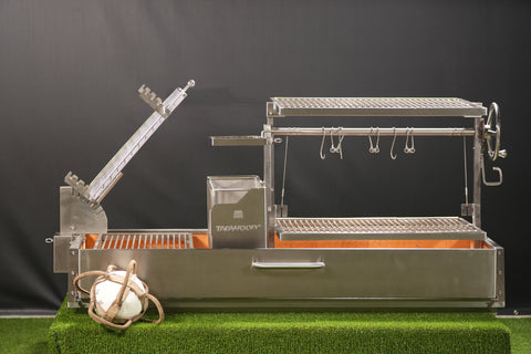 Tagwood BBQ Argentine Santa Maria Wood Fire & Charcoal Gaucho Grill | BBQ28SS - TAGWOOD BBQ