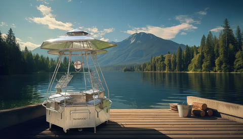 Tagwood BBQ Argentine Santa Maria Wood Fire & Charcoal THE TAGWOOD TOWER Grill | BBQ37SS -