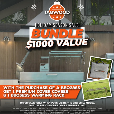 Tagwood BBQ Argentine Santa Maria Wood Fire & Charcoal Gaucho Grill | BBQ28SS