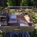 Tagwood BBQ XL Argentine Santa Maria Wood Fire & Charcoal Gaucho Grill | BBQ23SS - - TAGWOOD BBQ