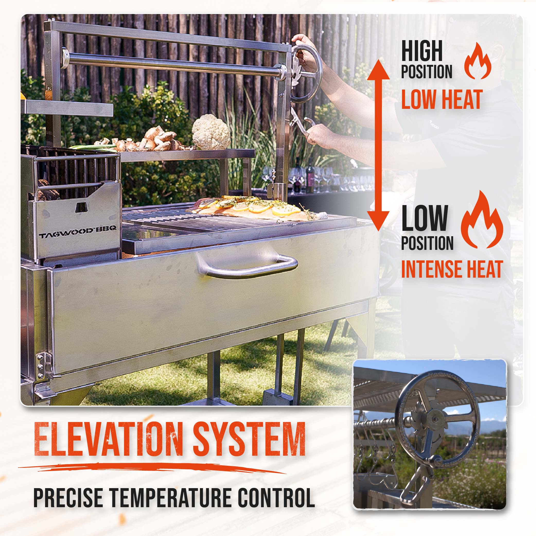 Argentine BBQ Grill enhanced with a Clamp Grill BBQ06SS – TAGWOOD BBQ