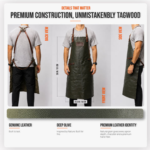 Tagwood BBQ Premium Leather Apron