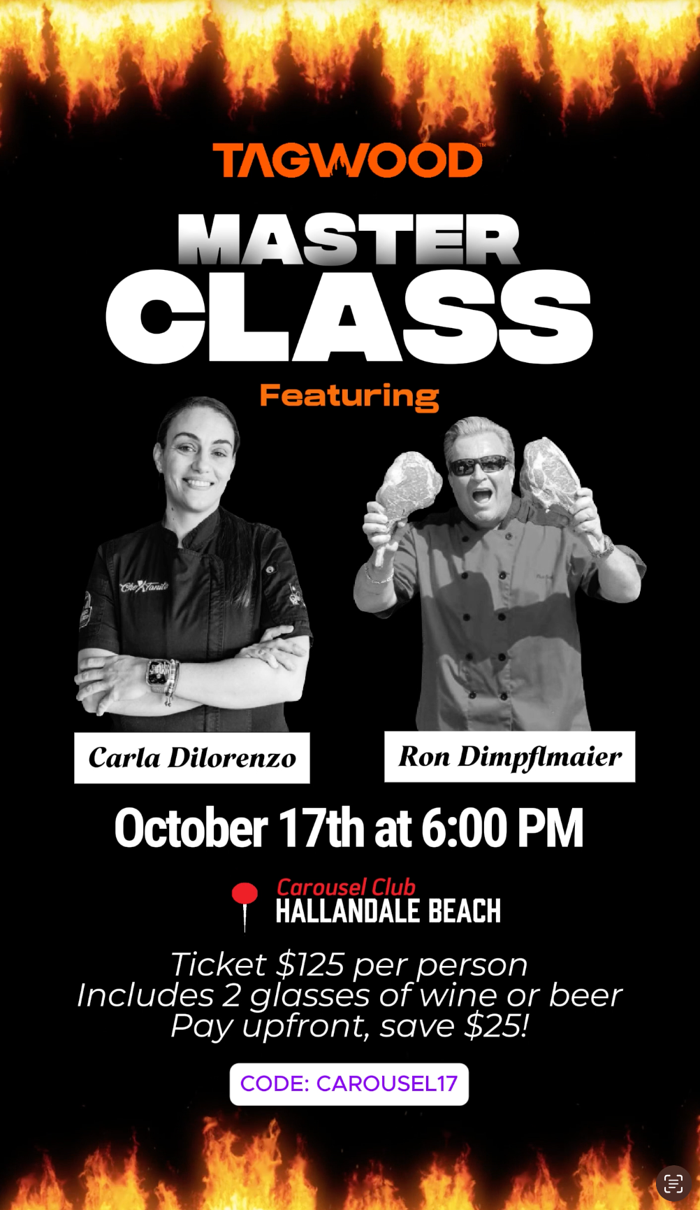 MASTER CLASS CARLA DILORENZO AND RON DIMPFLMAIER OCTOBER 17TH
