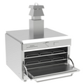 Charcoal Oven Fire Grill Open