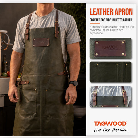 Tagwood BBQ Premium Leather Apron