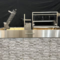 Tagwood BBQ Insert Style Argentine Santa Maria Wood Fire & Charcoal Gaucho Grill without firebricks | BBQ09SS -- - TAGWOOD BBQ STORES