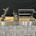 Tagwood BBQ Insert Style Argentine Santa Maria Wood Fire & Charcoal Gaucho Grill without firebricks | BBQ09SS -- - TAGWOOD BBQ STORES