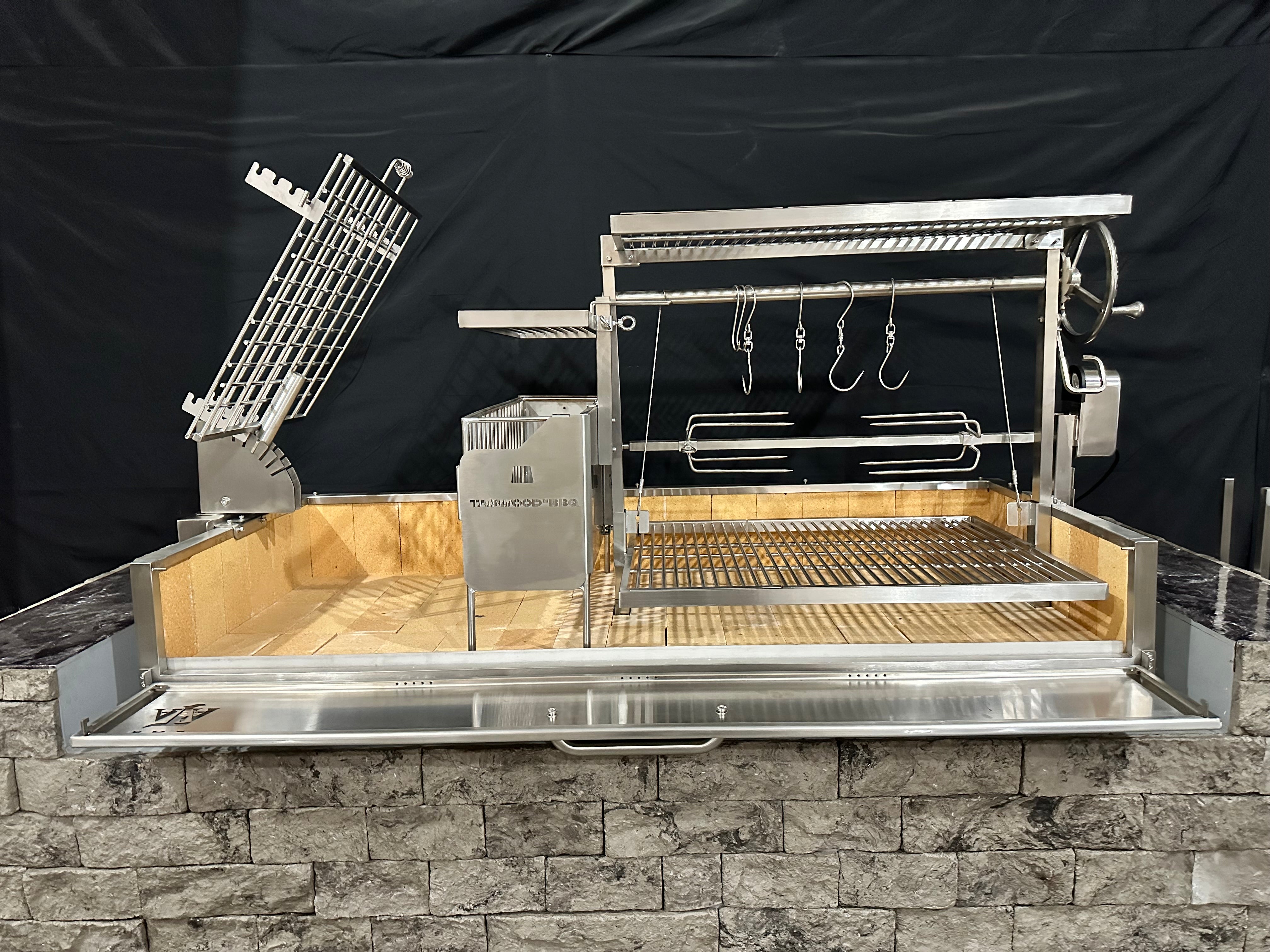 BBQ Rotisserie Upgrade Kit for up to 3 stainless spits 8 mm square