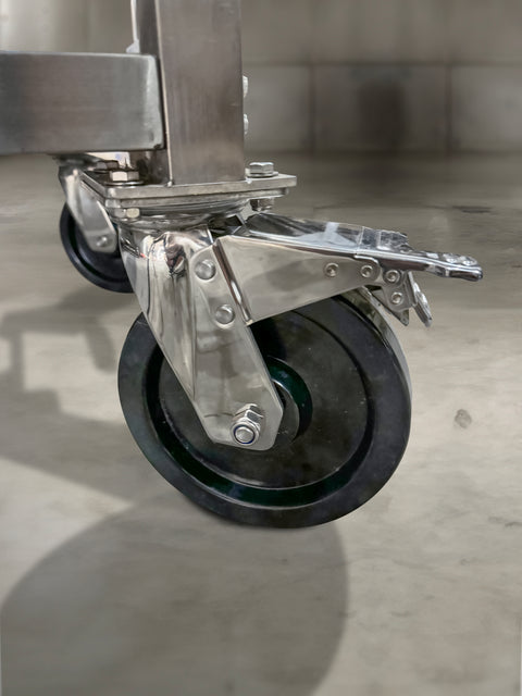 8" x 2" SS304 WHEELS - TAGWOOD BBQ