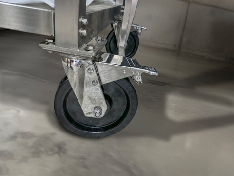 8" x 2" SS304 WHEELS - TAGWOOD BBQ