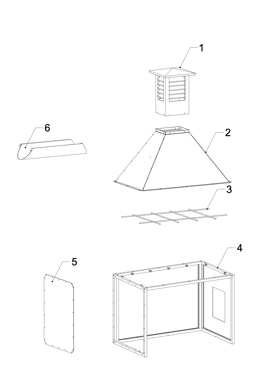 Tagwood BBQ Attachment Built-in Smoke Hood -- ASH25