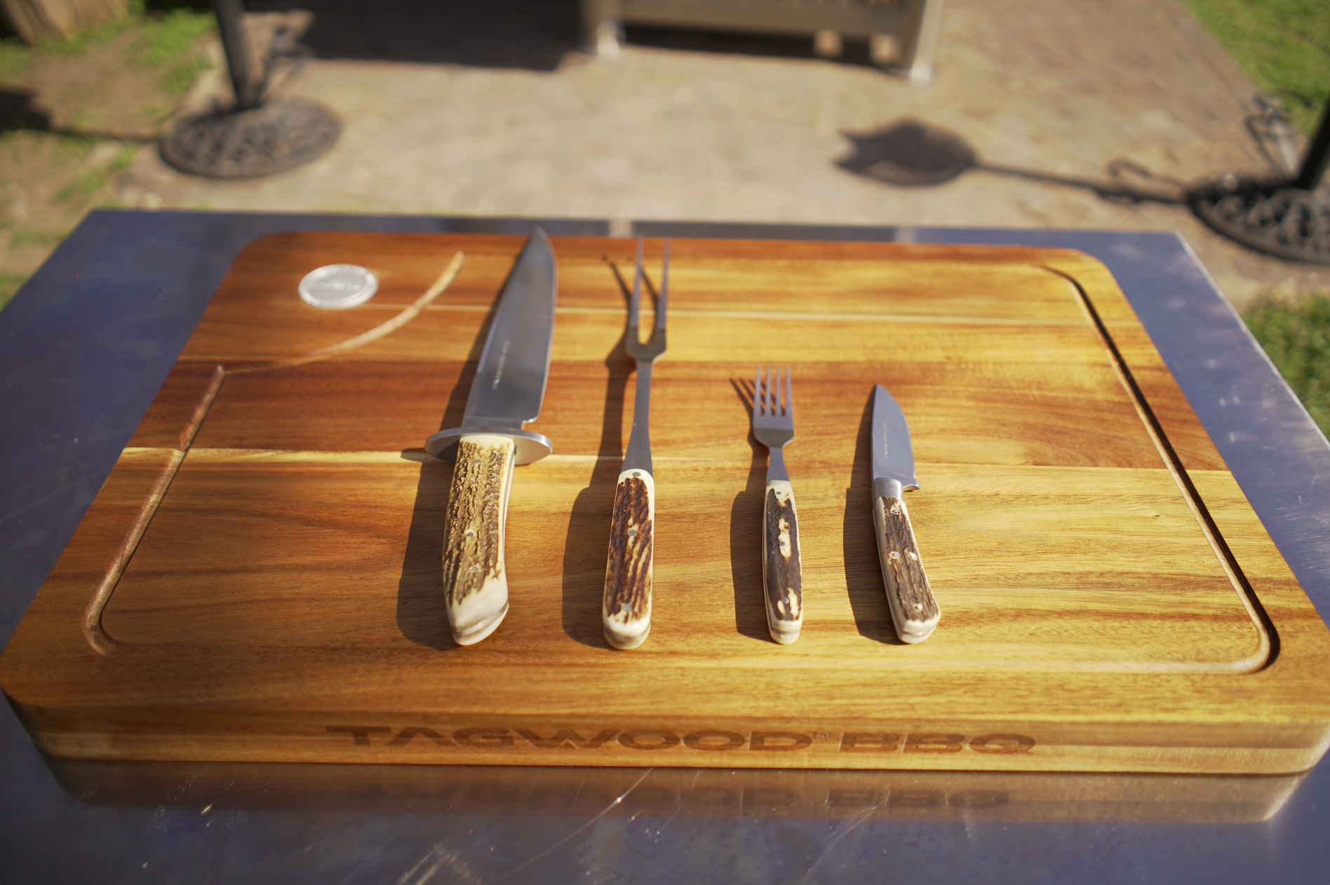 Meat Fork & Carving Knife BBQ Set, KF15