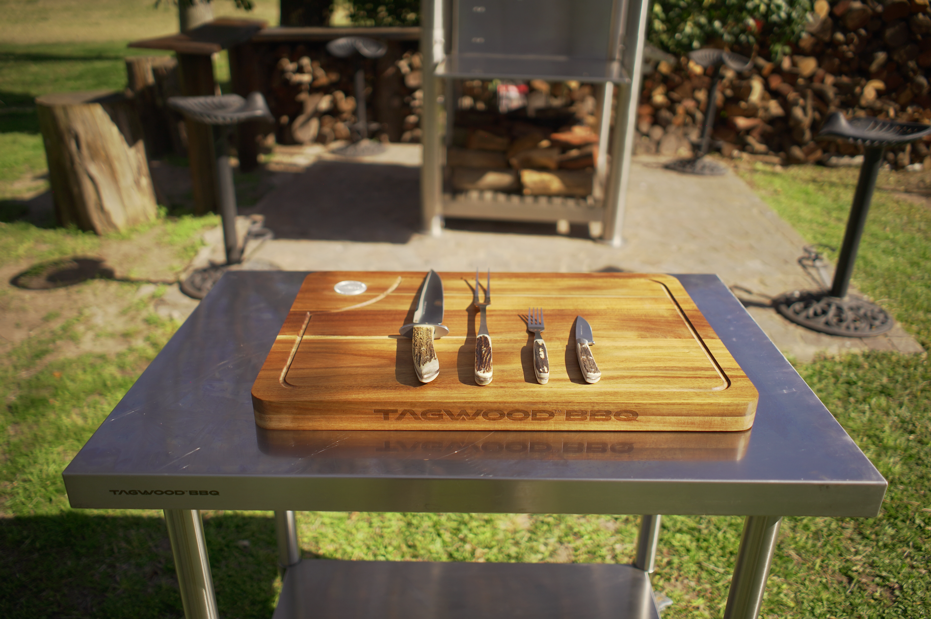 Meat Fork & Carving Knife BBQ Set | KF15